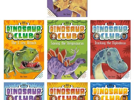 Dinosaur Club Series by Rex Stone: 7 Books Collection Set - Age 5-7 - Paperback For Discount