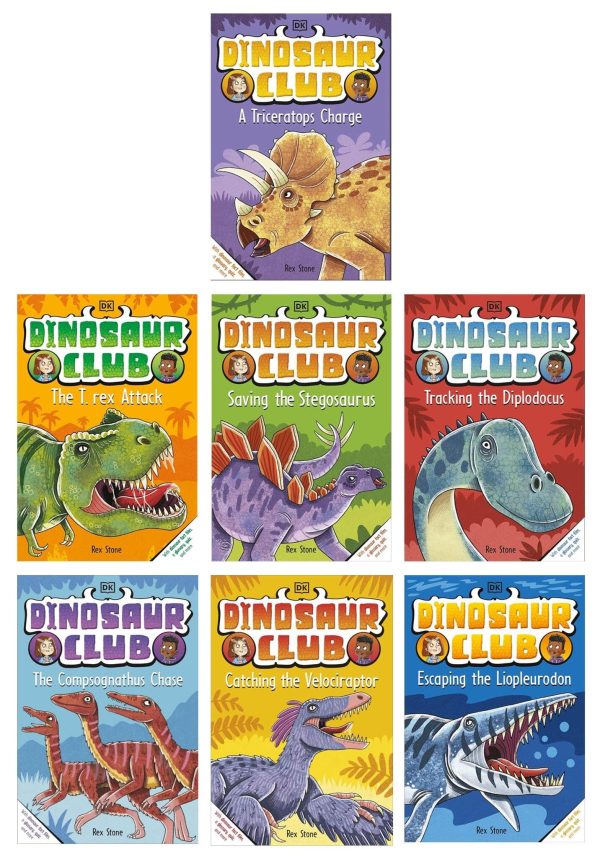 Dinosaur Club Series by Rex Stone: 7 Books Collection Set - Age 5-7 - Paperback For Discount