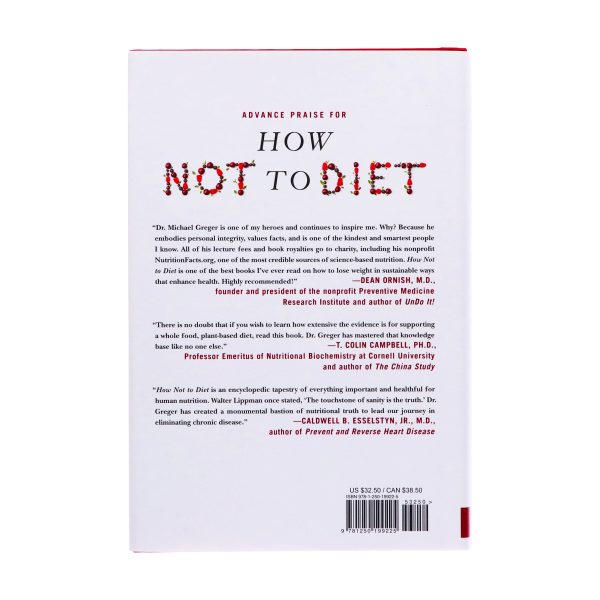 How Not to Diet By Michael Greger MD - Non Fiction - Hardback For Sale