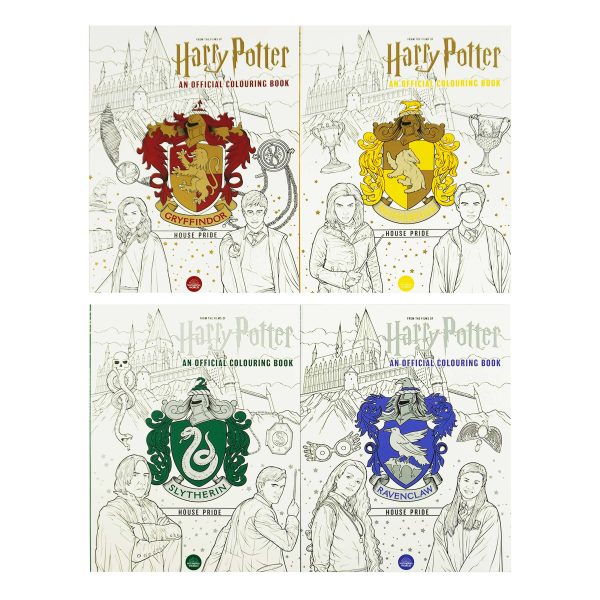 Harry Potter: An Official Colouring 4 Books Collection Set by Various Contributors - Paperback Online Hot Sale