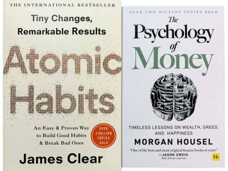 Atomic Habits by James Clear and The Psychology of Money by Morgan Housel: 2 Books Collection Set - Non Fiction - Paperback Supply