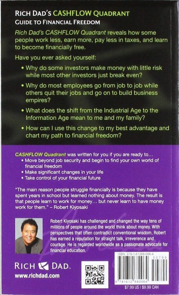 Rich Dad s Cashflow Quadrant: Guide to Financial Freedom by Robert T. Kiyosaki - Non Fiction - Paperback on Sale